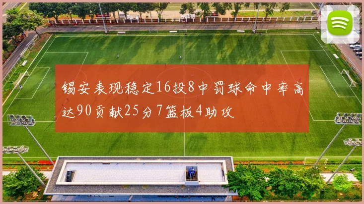 锡安表现稳定16投8中罚球命中率高达90贡献25分7篮板4助攻